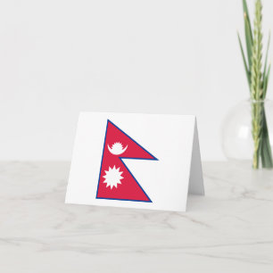 Nepalese vlag kaart