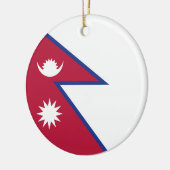 Nepalese vlag keramisch ornament (Links)