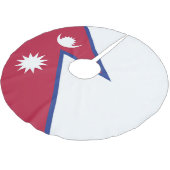Nepalese vlag kerstboom rok (Gekanteld)