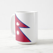 Nepalese vlag koffiemok (Voorkant links)