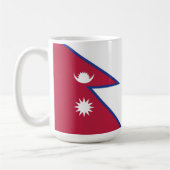 Nepalese vlag koffiemok (Links)