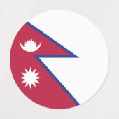 Nepalese vlag labels (Design 2)