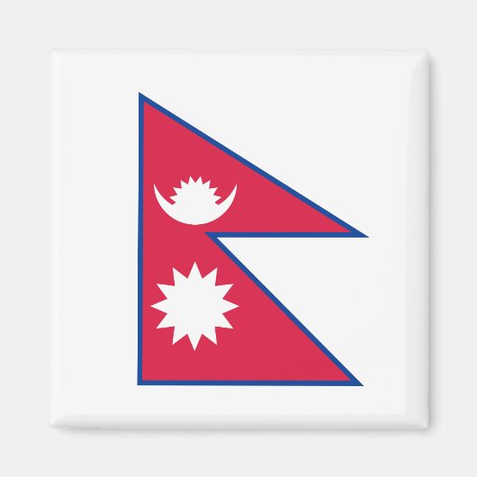 Nepalese vlag magneet (Voorkant)