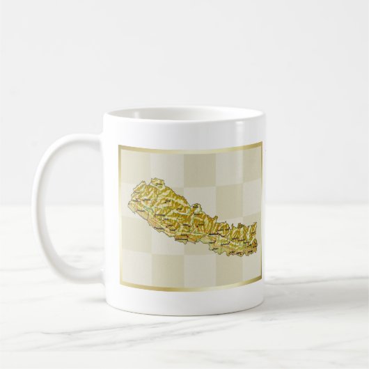 Nepalese vlag + Mok kaart (Links)