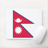 Nepalese vlag muismat (Met muis)