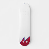 Nepalese vlag persoonlijk skateboard (Voorkant)