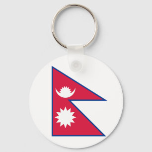 Nepalese vlag sleutelhanger