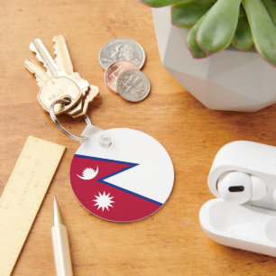 Nepalese vlag sleutelhanger