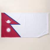 Nepalese vlag strandlaken (Voorkant)