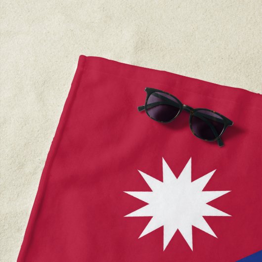 Nepalese vlag strandlaken (In situ)