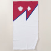Nepalese vlag strandlaken (Voorkant)