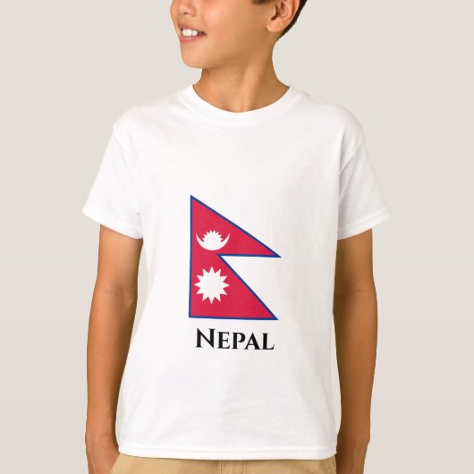 Nepalese vlag t-shirt (Voorkant)