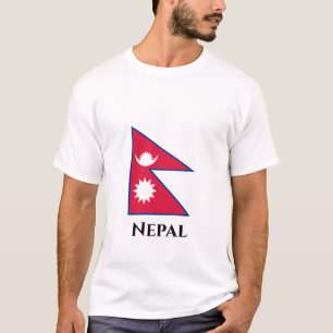 Nepalese vlag t-shirt
