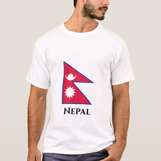 Nepalese vlag t-shirt (Voorkant)