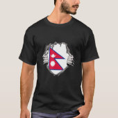 Nepalese vlag t-shirt (Voorkant)