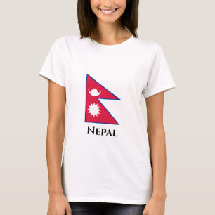 Nepalese vlag t-shirt