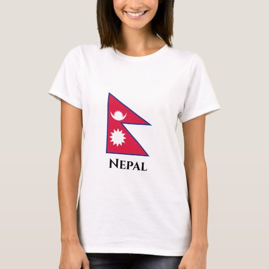 Nepalese vlag t-shirt (Voorkant)