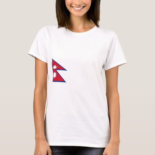 Nepalese vlag t-shirt (Voorkant)