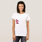 Nepalese vlag t-shirt (Voorkant volledig)