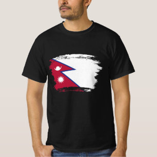 Nepalese vlag t-shirt