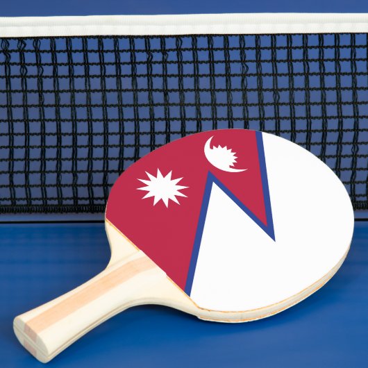 Nepalese vlag tafeltennisbatje (Insitu)