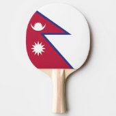 Nepalese vlag tafeltennisbatje (Voorkant)