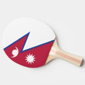 Nepalese vlag tafeltennisbatje (Zijkant)