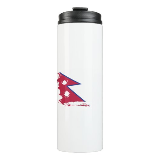 Nepalese vlag thermosbeker (Voorkant)