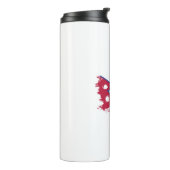 Nepalese vlag thermosbeker (Gedraaid links)