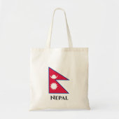 Nepalese vlag tote bag (Voorkant)