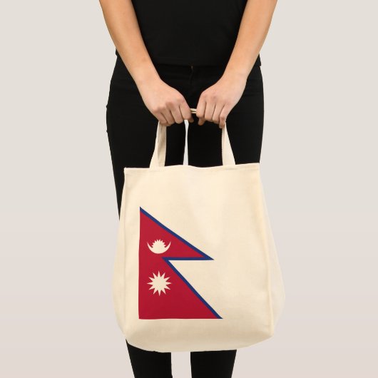 Nepalese vlag tote bag (Voorkant (product))