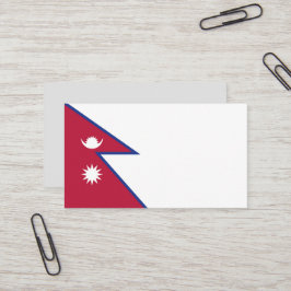 Nepalese vlag visitekaartje