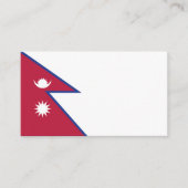 Nepalese vlag visitekaartje (Voorkant)