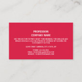 Nepalese vlag, vlag van Nepal Visitekaartje (Achterkant)