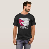  Nepalese vlag voor Nepalese cadeaus T-shirt (Voorkant volledig)