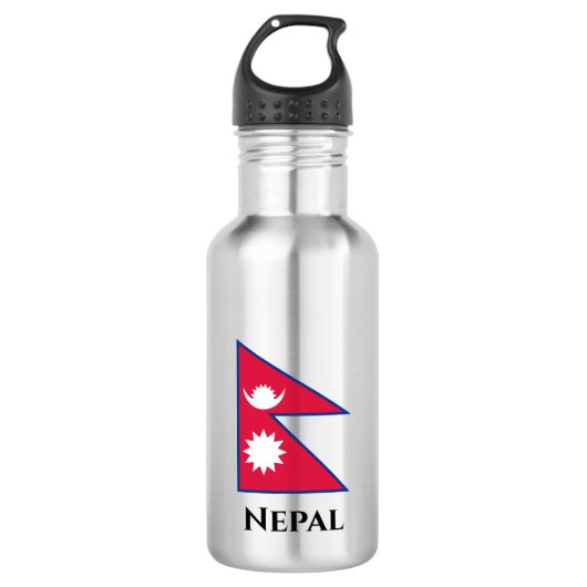 Nepalese vlag waterfles (Voorkant)