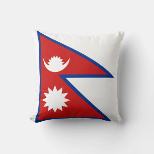 Nepalese vlag x vlagkussen kussen