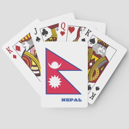 Nepalese vlagspelen, Nepalese speelkaarten (Achterkant)