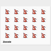 Nepalese Vlagsticker Ronde Sticker (Vel)