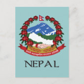 Nepalese wapenmunt briefkaart (Voorkant)