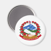 Nepalese wapenmunt magneet (Voorkant / Achterkant)