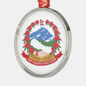 Nepalese wapenmunt metalen ornament (Links)