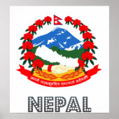 Nepalese wapenmunt poster (Voorkant)