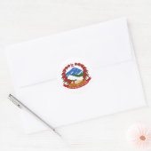 Nepalese wapenmunt ronde sticker (Envelop)