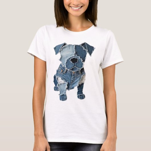 Nepalezen Patchwork Hond T-shirt (Voorkant)