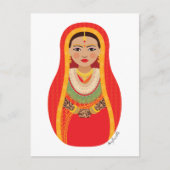 Nepali Bride Matryoshka Briefkaart (Voorkant)