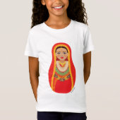 Nepali Bride Matryoshka Girls' T-shirt (Voorkant)