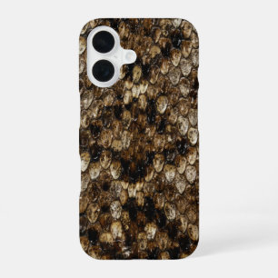 Nepalige Rattleslang Slangenhuid iPhone 16 Hoesje