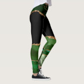Nepallegroene gemarmerde agaat Contemporary Leggings (Rechts)