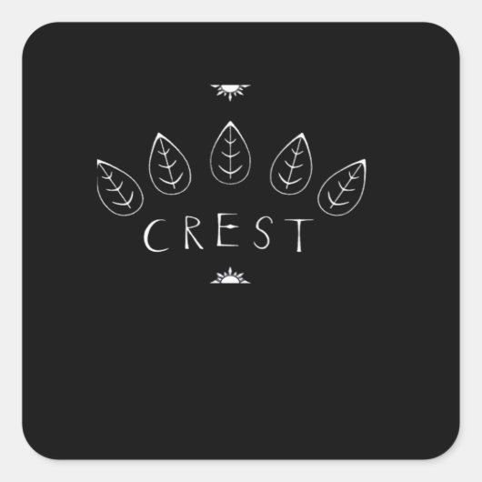(Nepband) Cottagecore Klassieker Vierkante Sticker (Voorkant)
